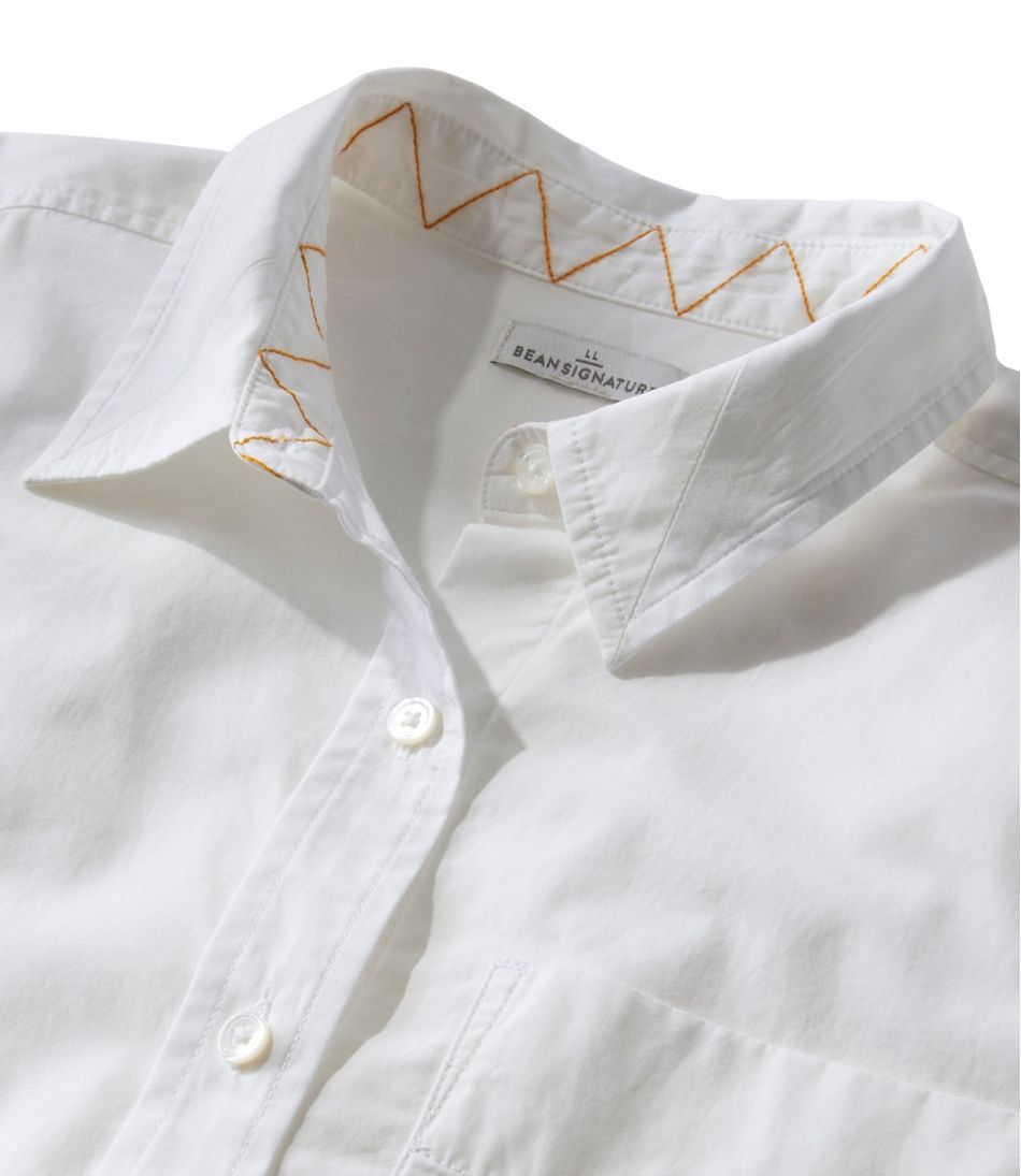 Women's Signature Premium Essential Poplin Shirt, Long-Sleeve | L.L.Bean sale