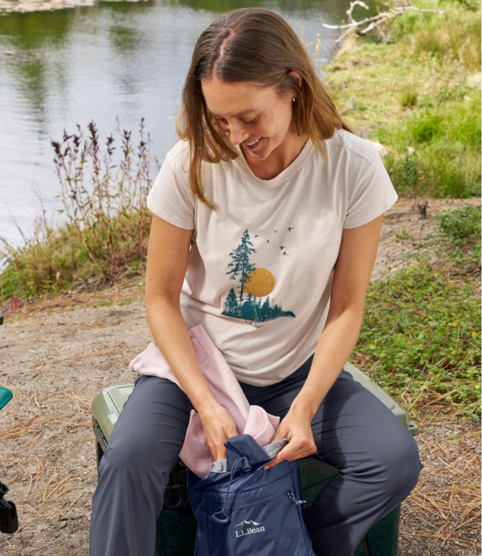 Women's Mountainside Crewneck Tee, Short-Sleeve Graphic | L.L.Bean sale