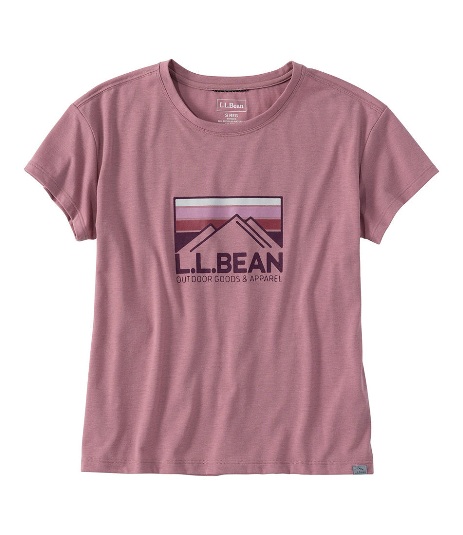 Women's Mountainside Crewneck Tee, Short-Sleeve Graphic | L.L.Bean sale