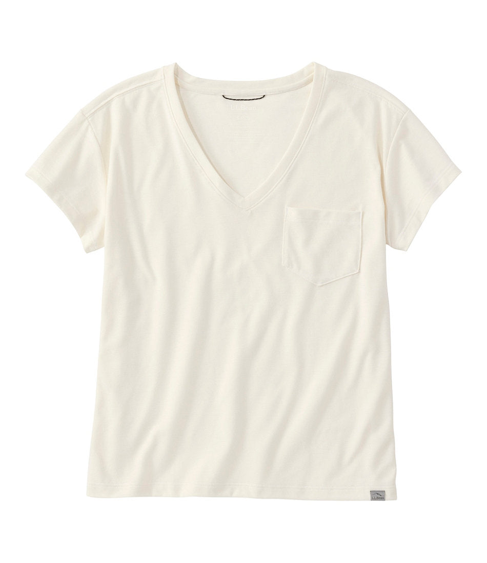 Women's Mountainside V-Neck Pocket Tee, Short Sleeve | L.L.Bean discount
