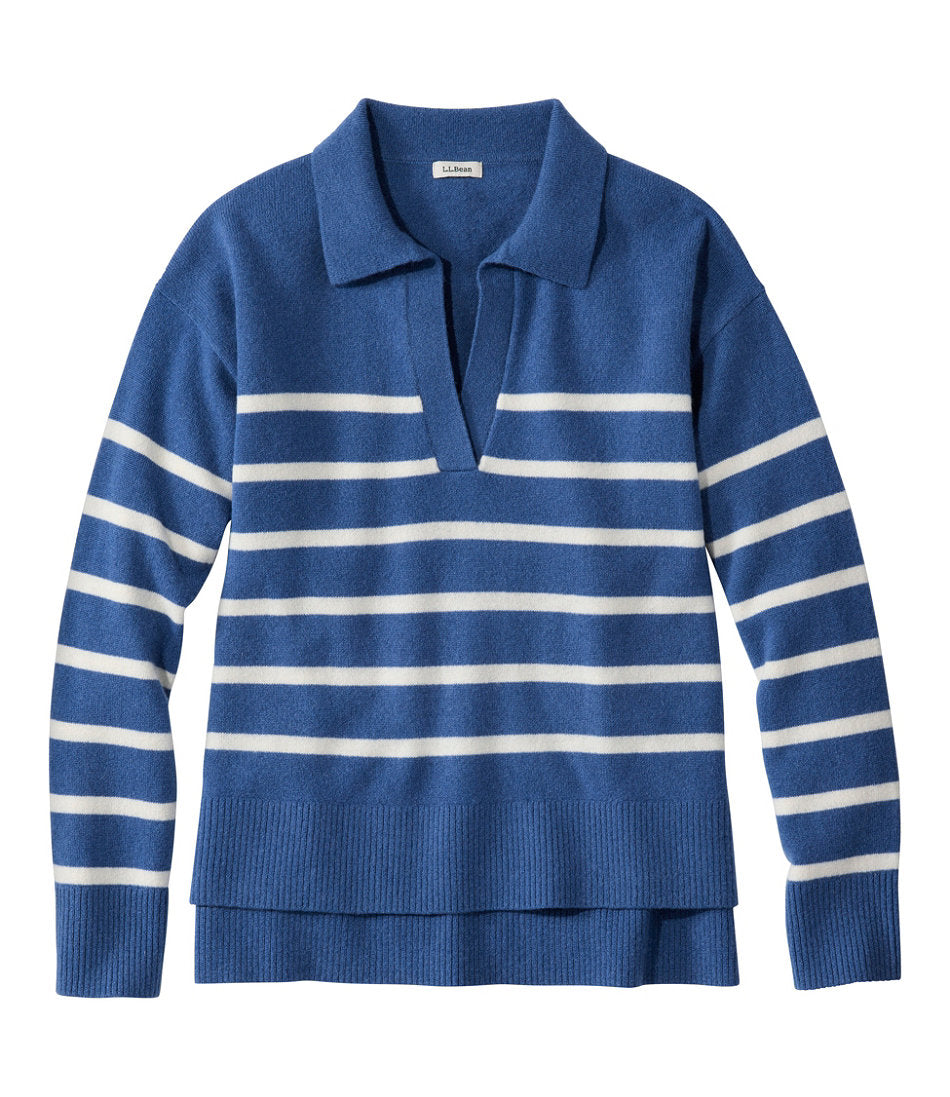 Women's Classic Cashmere Sweater, Relaxed Polo | L.L.Bean online
