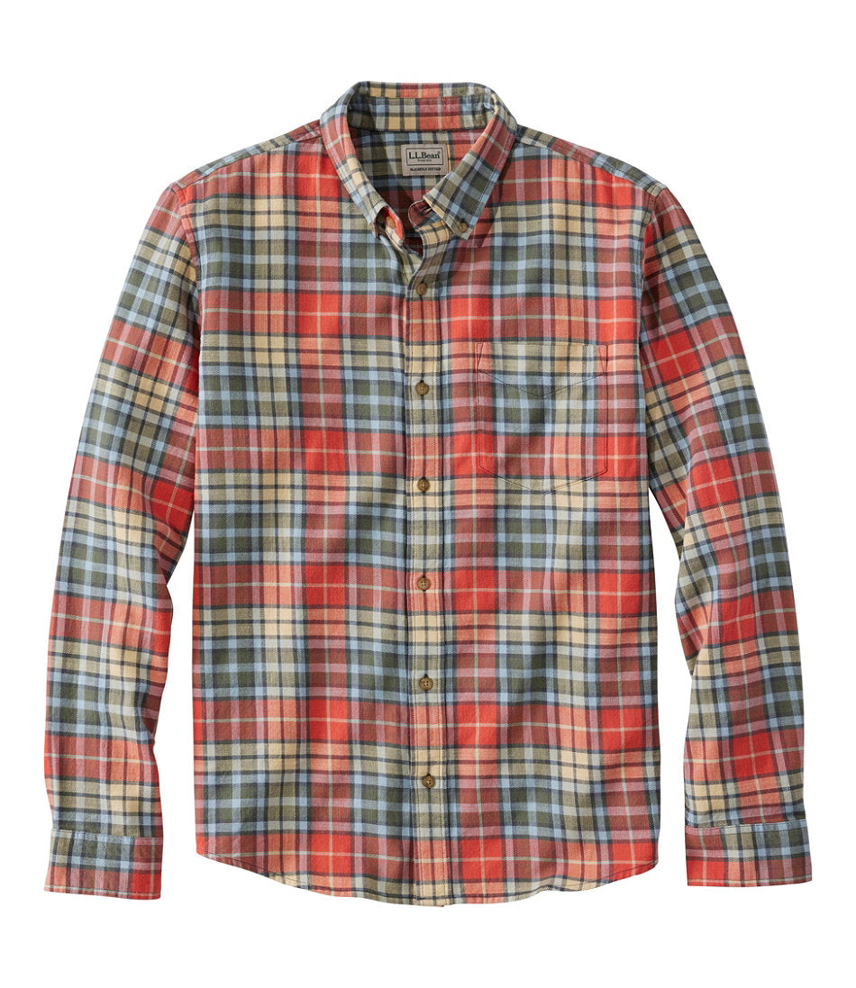 Men's Sunwashed Twill Shirt, Slightly Fitted Untucked Fit | L.L.Bean discount