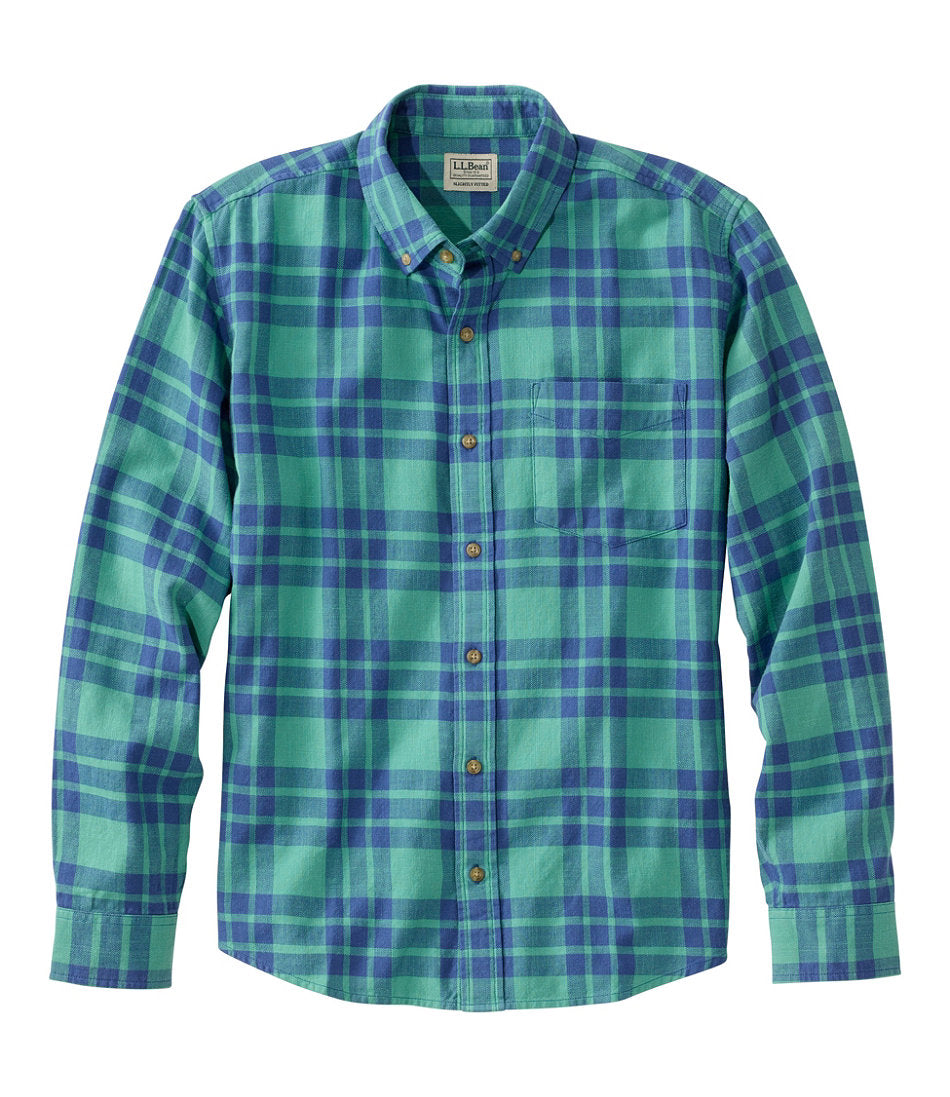 Men's Sunwashed Twill Shirt, Slightly Fitted Untucked Fit | L.L.Bean discount