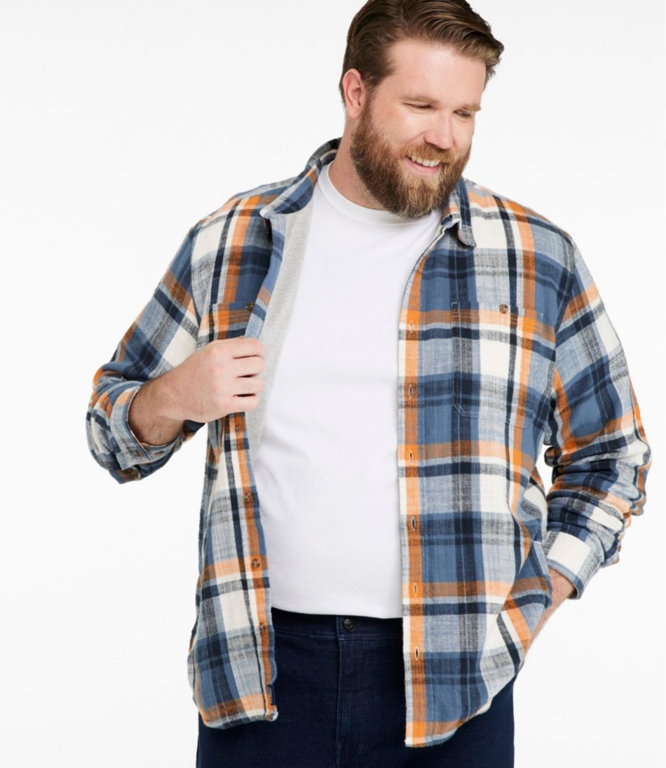 Men's 1912 Field Flannel Shirt, Lined, Slightly Fitted Untucked Fit, Plaid | L.L.Bean outlet