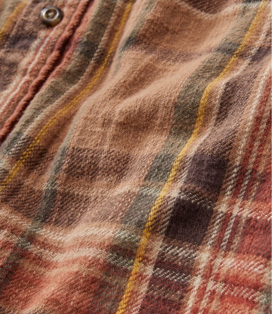 Men's 1912 Field Flannel Shirt, Lined, Slightly Fitted Untucked Fit, Plaid | L.L.Bean outlet