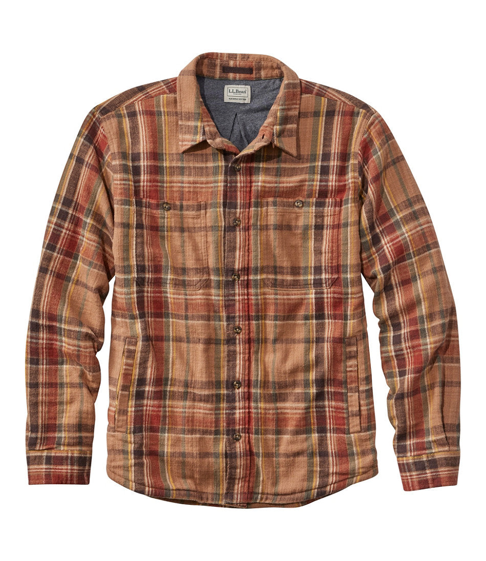 Men's 1912 Field Flannel Shirt, Lined, Slightly Fitted Untucked Fit, Plaid | L.L.Bean outlet