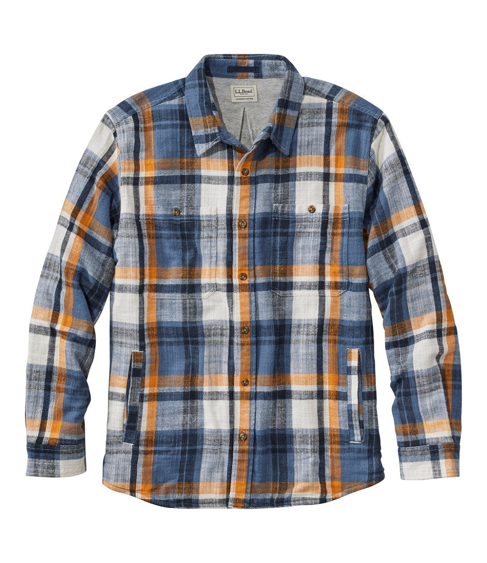 Men's 1912 Field Flannel Shirt, Lined, Slightly Fitted Untucked Fit, Plaid | L.L.Bean outlet