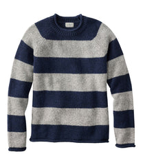 Men's Bean's Classic Ragg Wool Sweater, Rollneck, Stripe | L.L.Bean online
