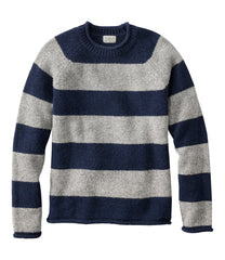 Men's Bean's Classic Ragg Wool Sweater, Rollneck, Stripe | L.L.Bean online