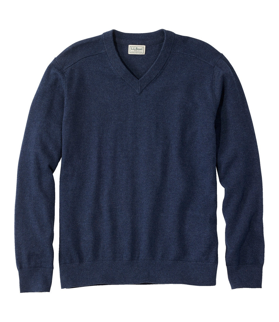 Men's All Seasons Cotton Blend Sweater, V-Neck | L.L.Bean sale