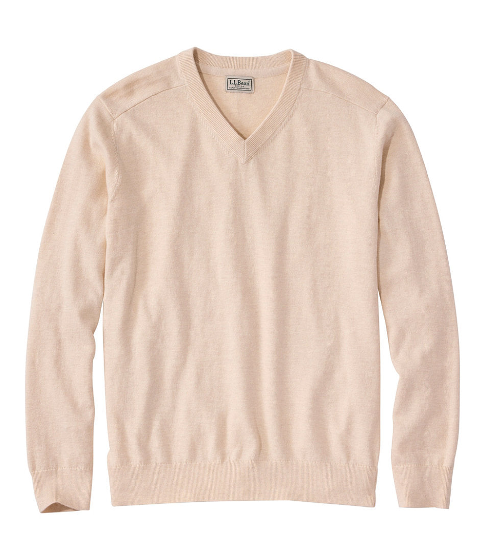 Men's All Seasons Cotton Blend Sweater, V-Neck | L.L.Bean sale