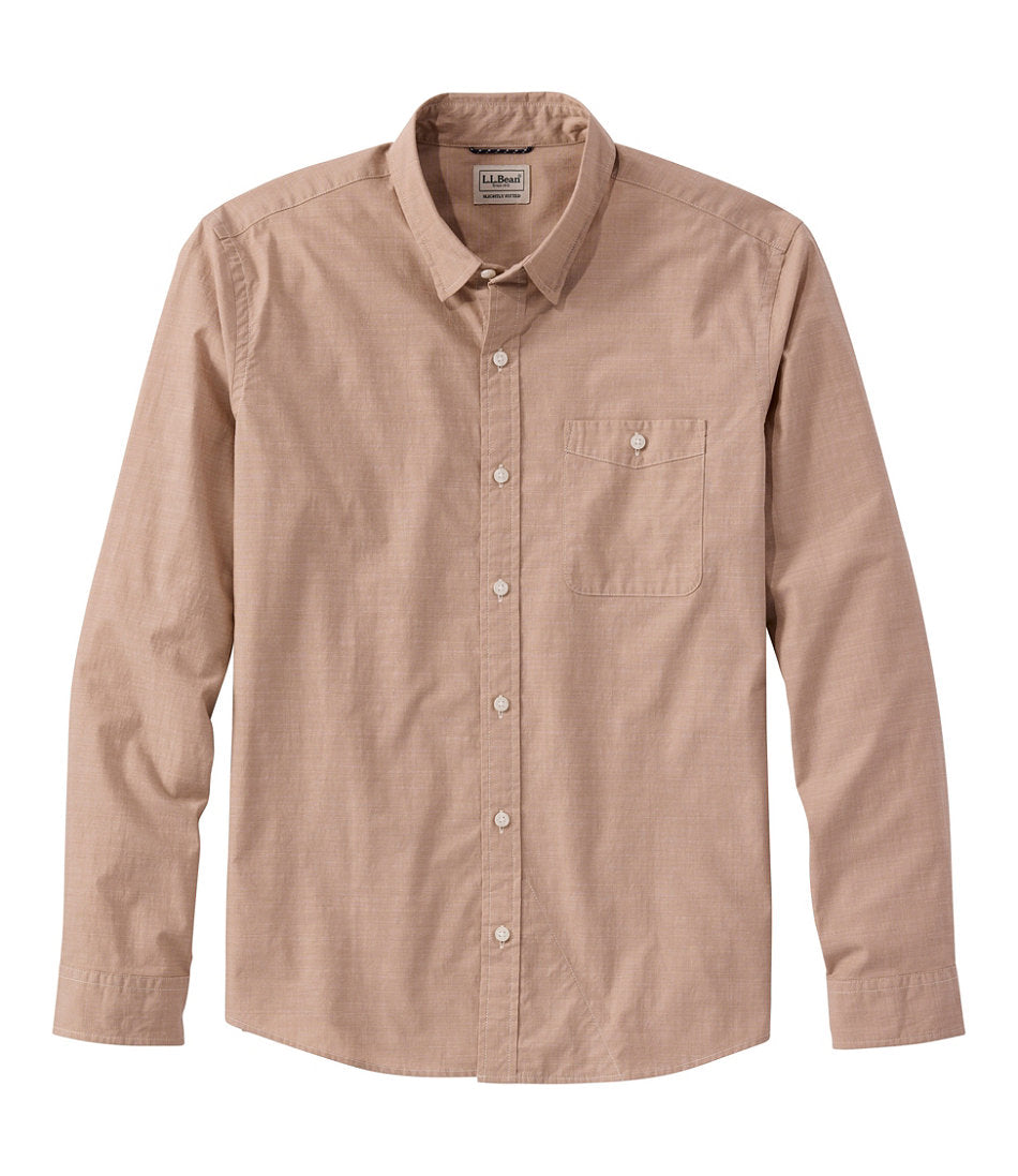 Men's Comfort Stretch Performance® Chambray Shirt, Long-Sleeve, Slightly Fitted Untucked Fit | L.L.Bean near me