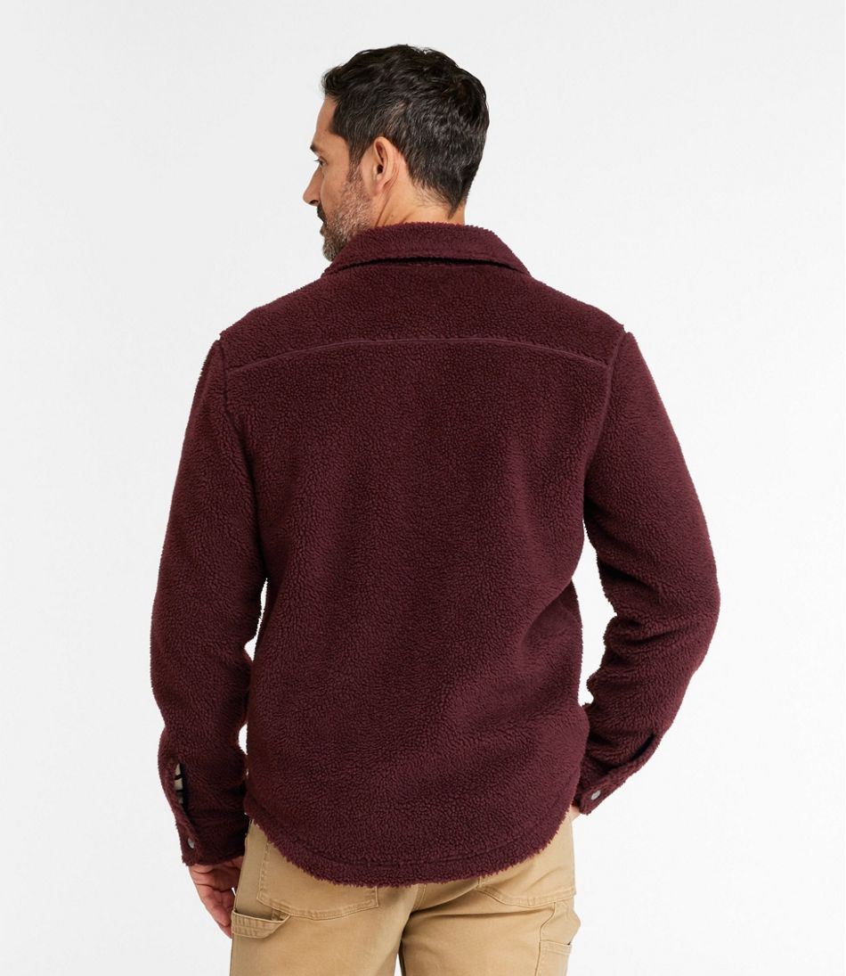 Men's Signature Mixed Media Fleece Shirt Jacket | L.L.Bean near me