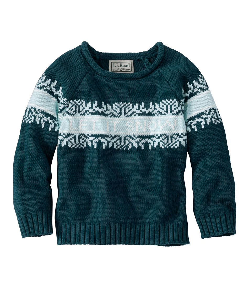 Infants' and Toddlers' Cotton Rollneck Sweater | L.L.Bean sale