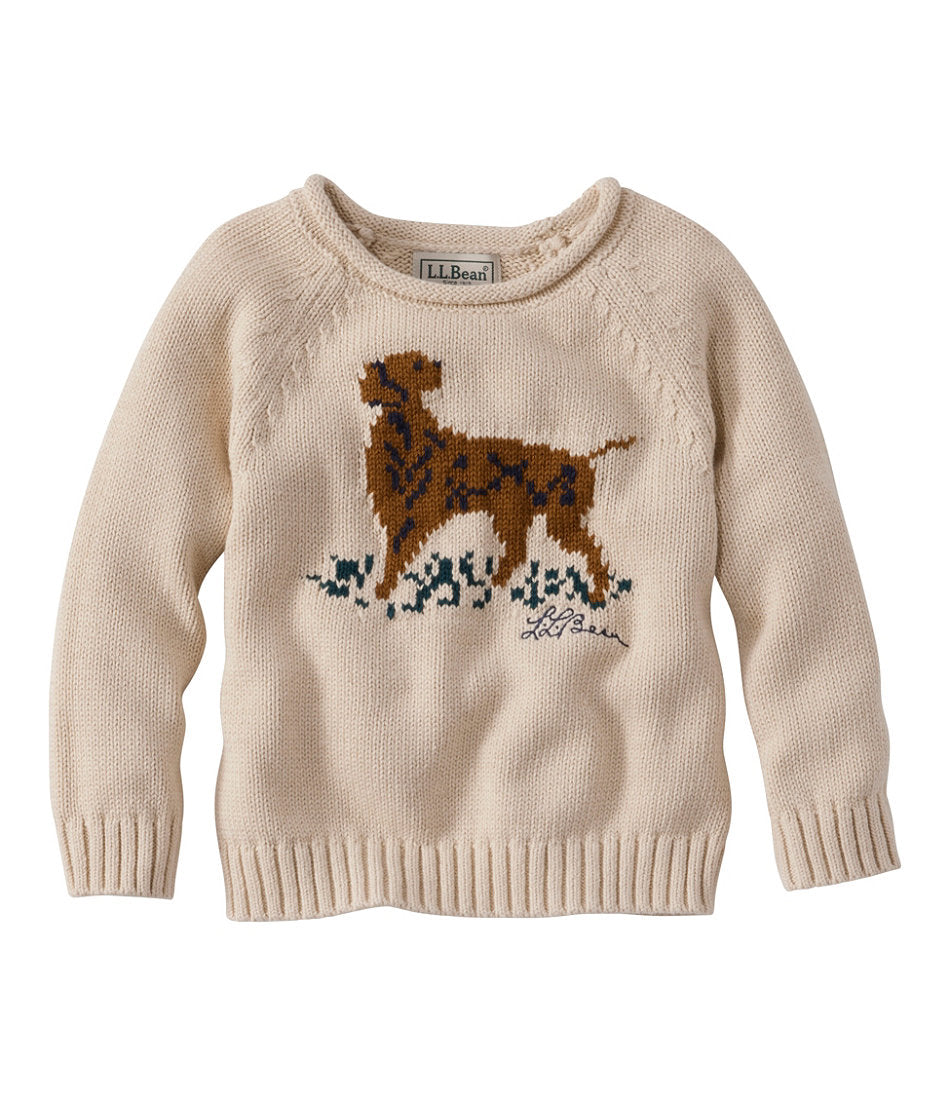 Infants' and Toddlers' Cotton Rollneck Sweater | L.L.Bean sale