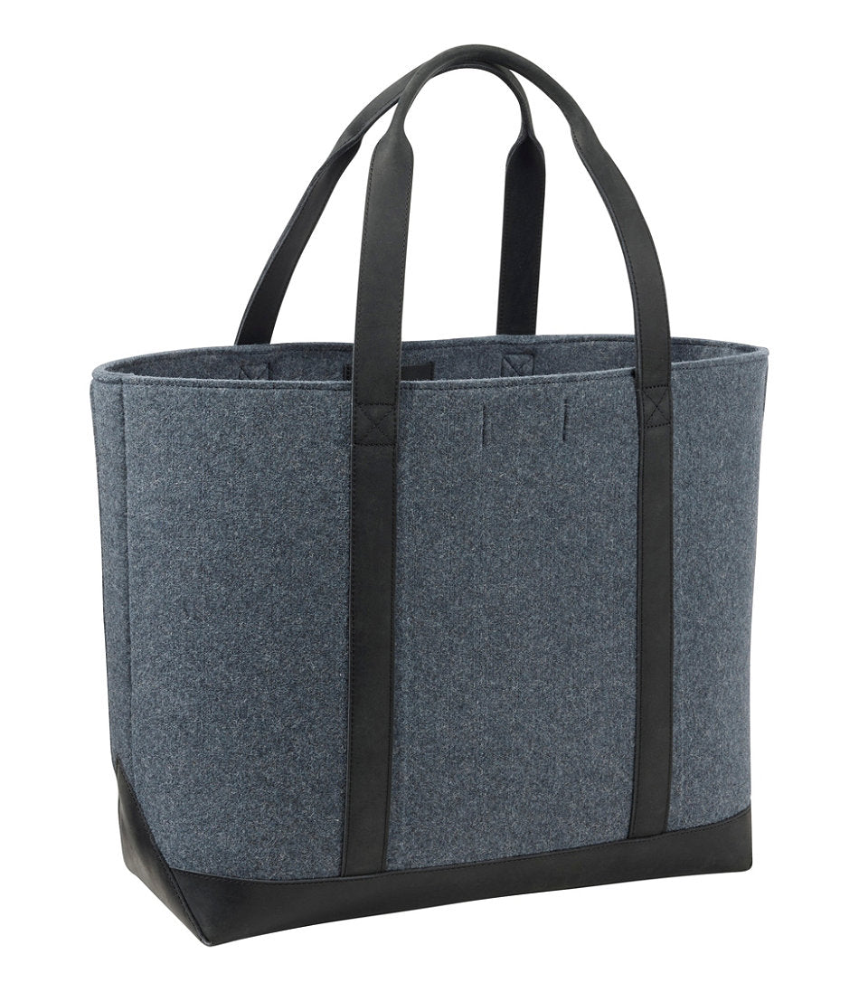 Leather-Trim Wool Tote | L.L.Bean discount