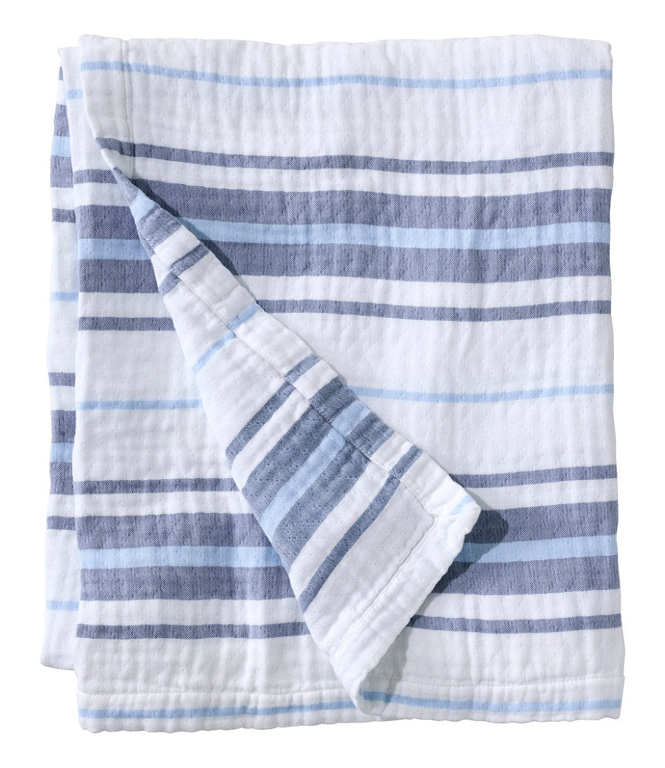 Lightweight Cotton Gauze Throw, Stripe | L.L.Bean near me