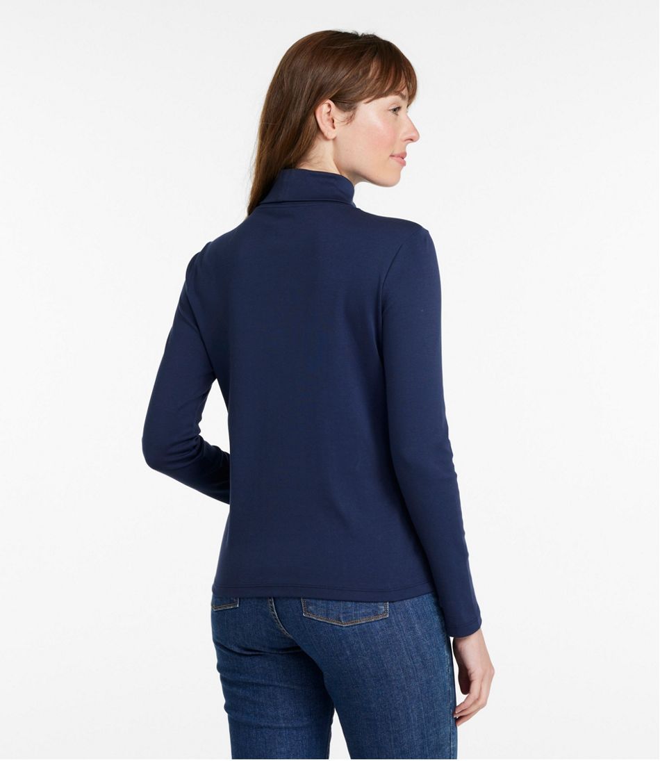 Women's Pima Cotton Turtleneck, Long-Sleeve | L.L.Bean sale