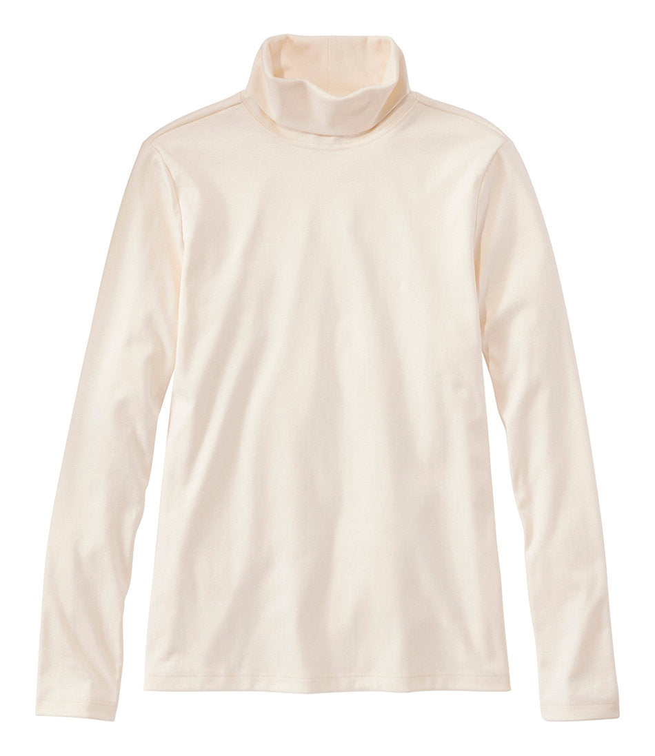 Women's Pima Cotton Turtleneck, Long-Sleeve | L.L.Bean sale