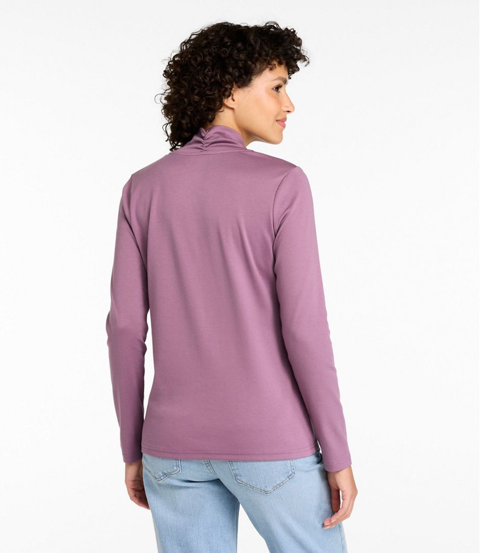 Women's Pima Cotton Tee, Shawl Long-Sleeve | L.L.Bean on sale