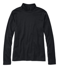 Women's Pima Cotton Tee, Long-Sleeve Mockneck | L.L.Bean outlet