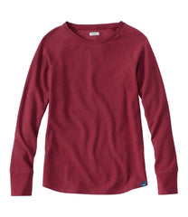 Women's Unshrinkable Mini-Waffle Tee, Long-Sleeve Crewneck | L.L.Bean for sale