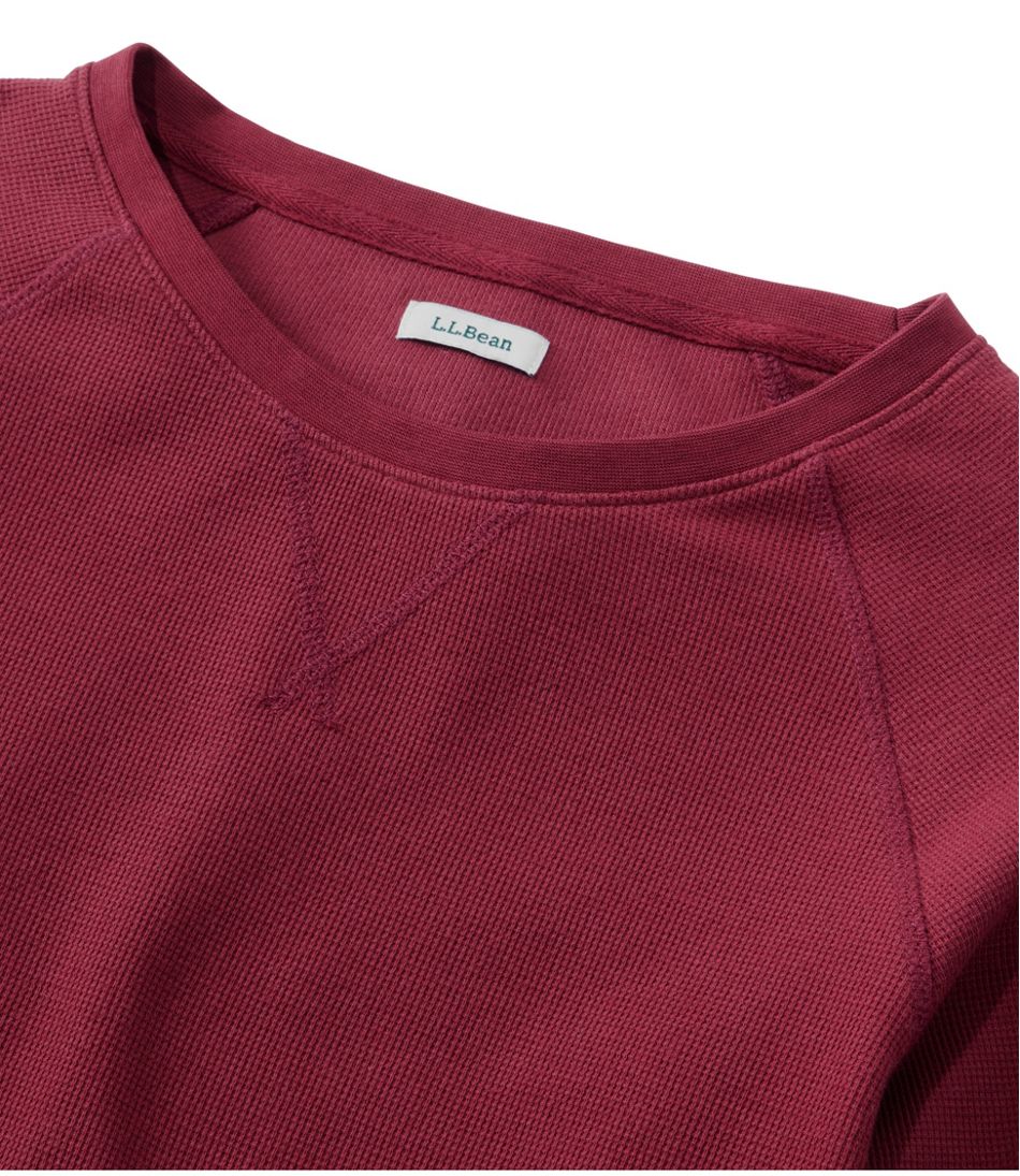 Women's Unshrinkable Mini-Waffle Tee, Long-Sleeve Crewneck | L.L.Bean for sale