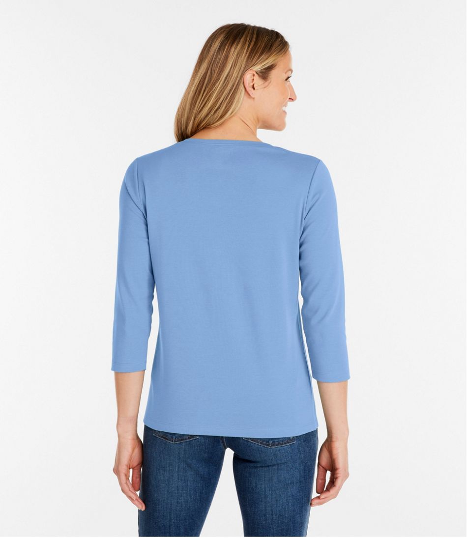 Women's L.L.Bean V-Neck, Three-Quarter-Sleeve | L.L.Bean on sale