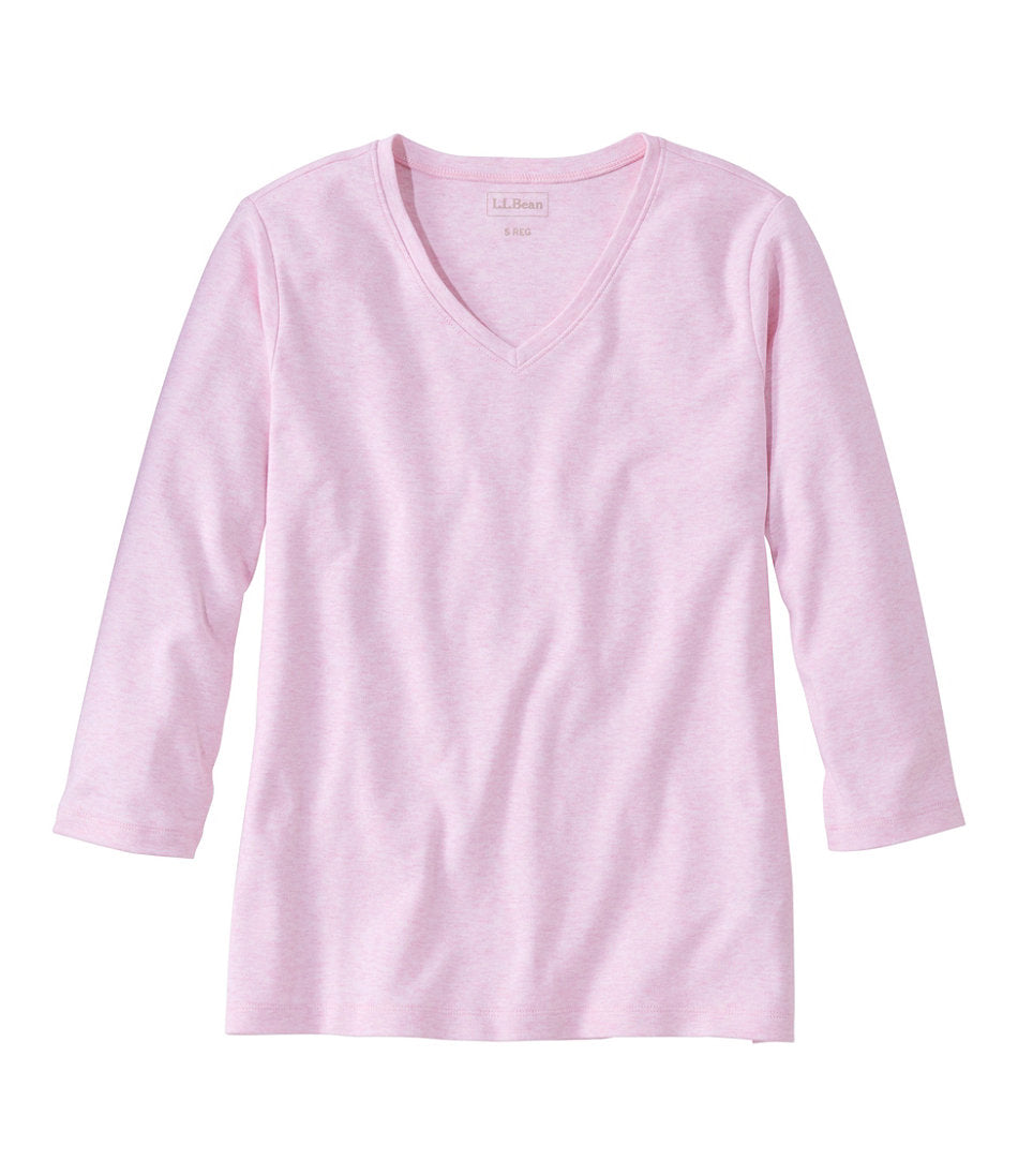 Women's L.L.Bean V-Neck, Three-Quarter-Sleeve | L.L.Bean on sale