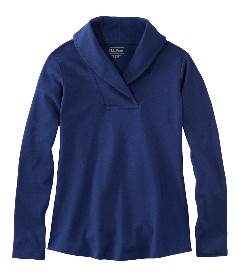 Women's L.L.Bean Pullover, Long-Sleeve Shawl Collar | L.L.Bean outlet