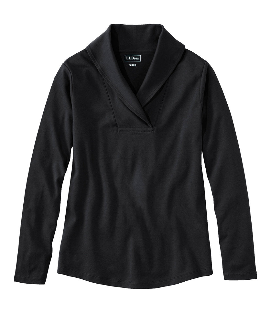Women's L.L.Bean Pullover, Long-Sleeve Shawl Collar | L.L.Bean outlet