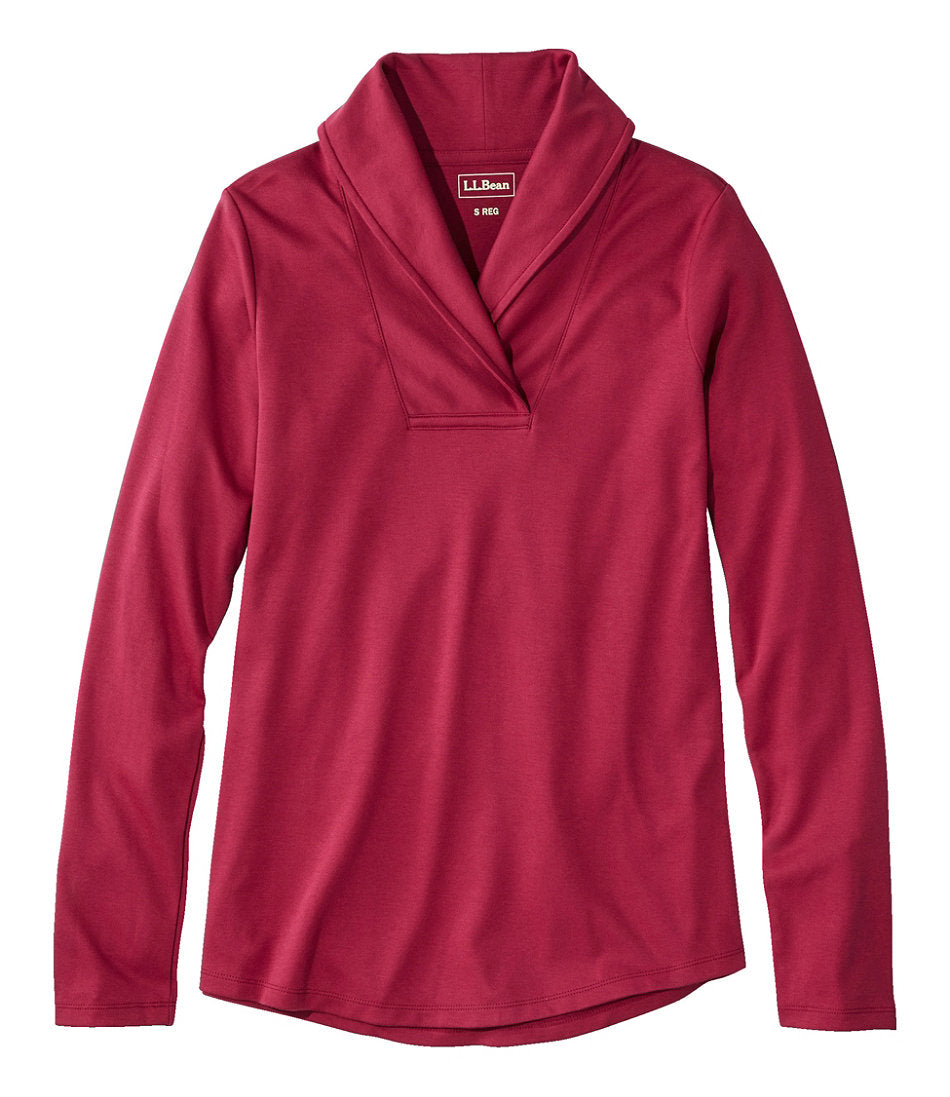 Women's L.L.Bean Pullover, Long-Sleeve Shawl Collar | L.L.Bean outlet