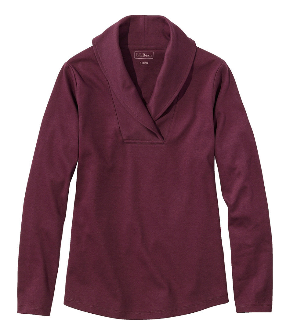 Women's L.L.Bean Pullover, Long-Sleeve Shawl Collar | L.L.Bean outlet