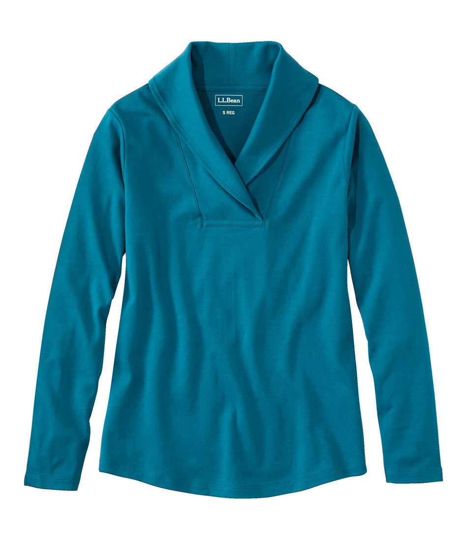 Women's L.L.Bean Pullover, Long-Sleeve Shawl Collar | L.L.Bean outlet
