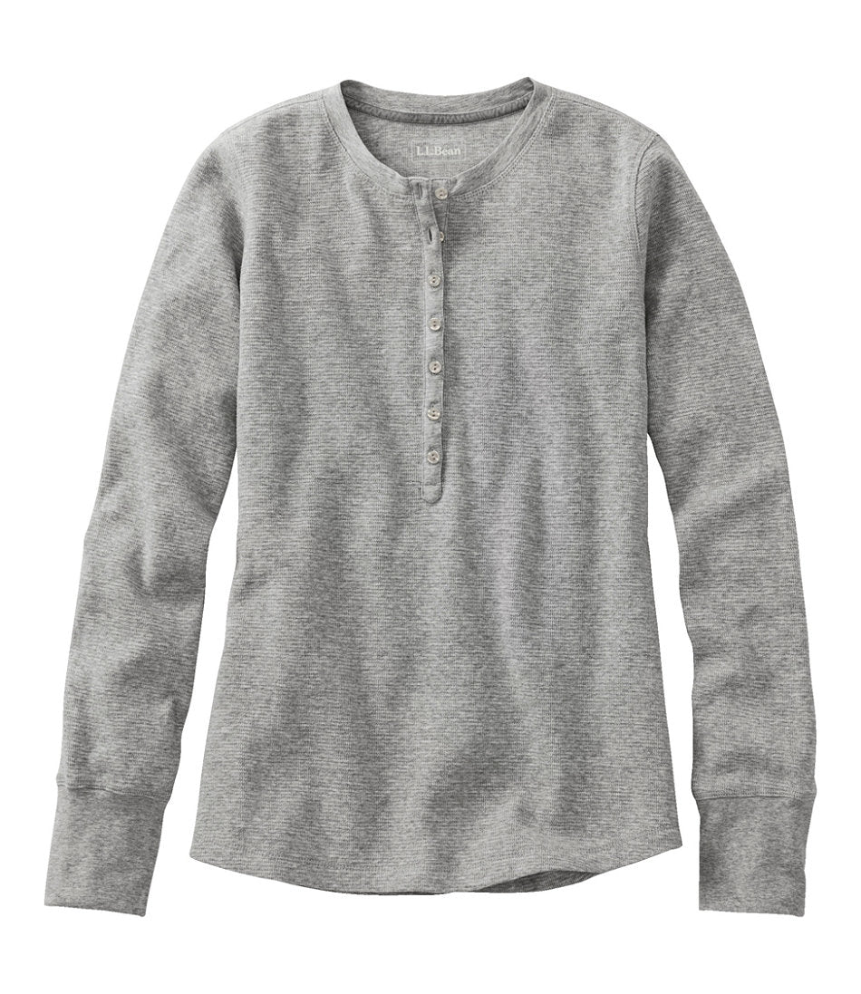 Women's Waffle-Knit Henley | L.L.Bean online