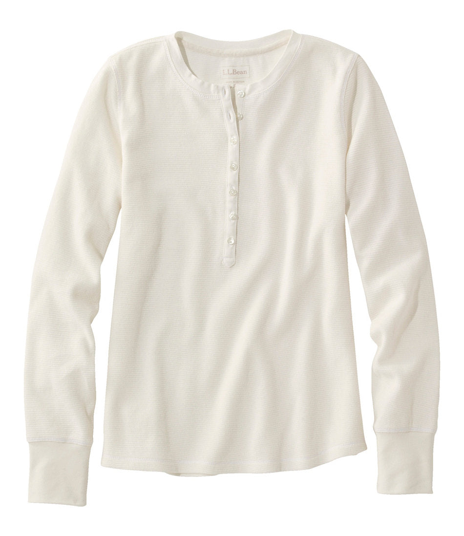 Women's Waffle-Knit Henley | L.L.Bean online
