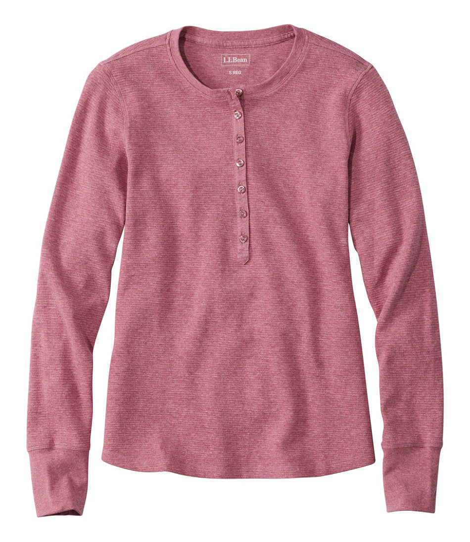 Women's Waffle-Knit Henley | L.L.Bean online