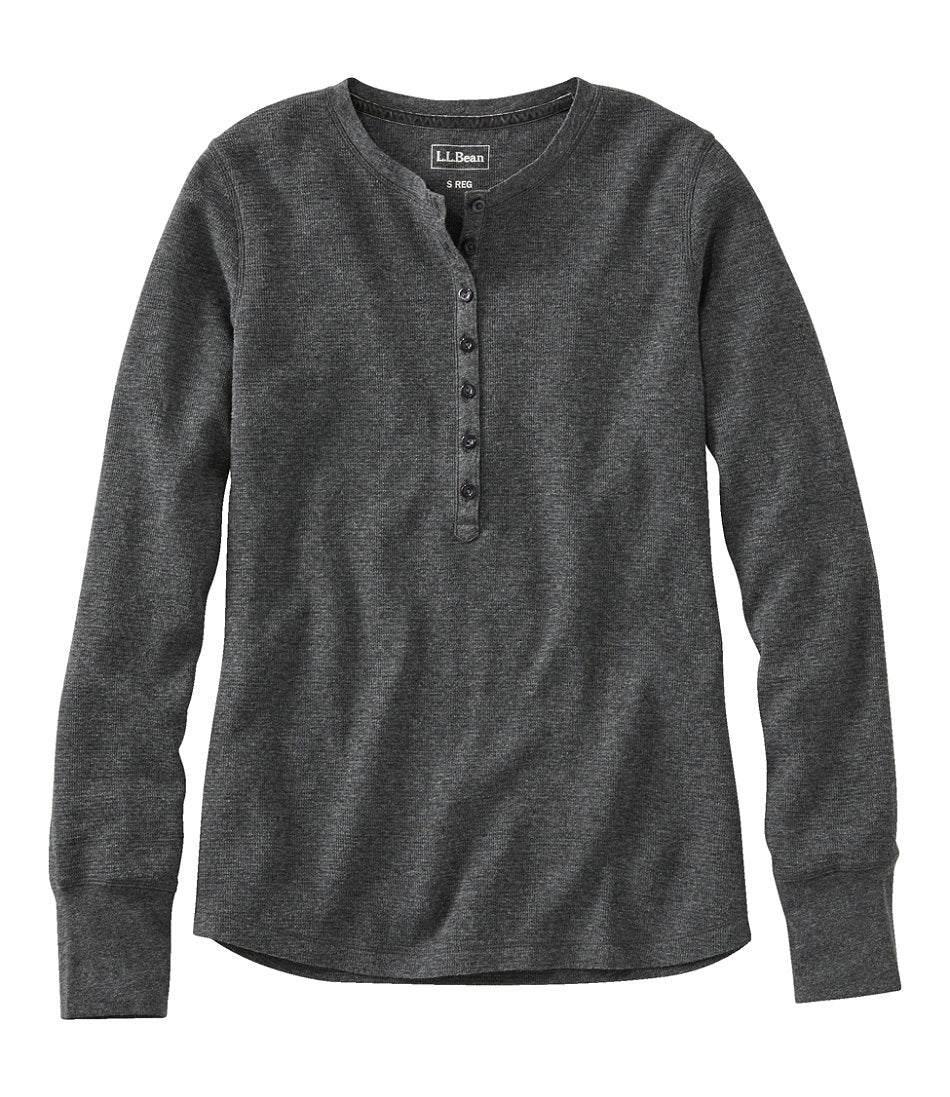 Women's Waffle-Knit Henley | L.L.Bean online