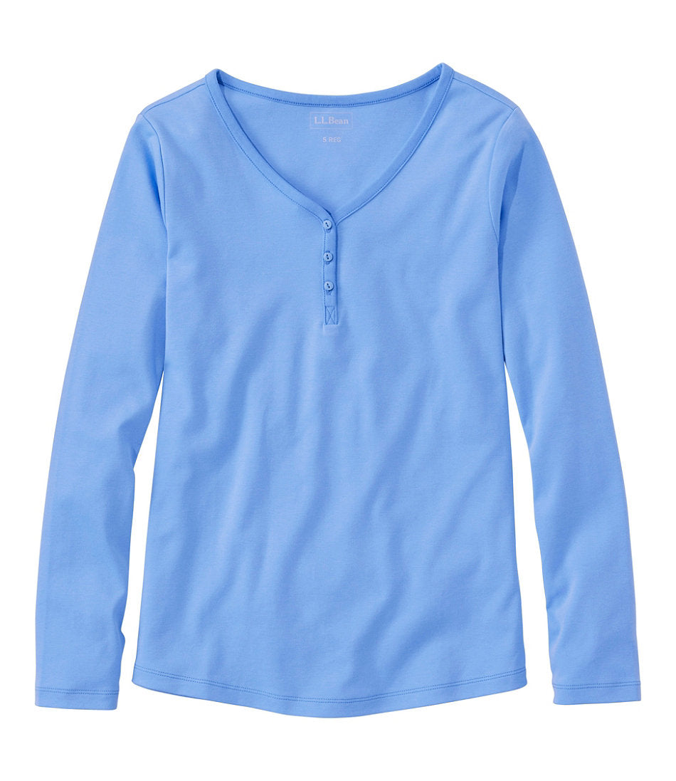 Women's L.L.Bean V-Neck Henley, Long-Sleeve | L.L.Bean for sale
