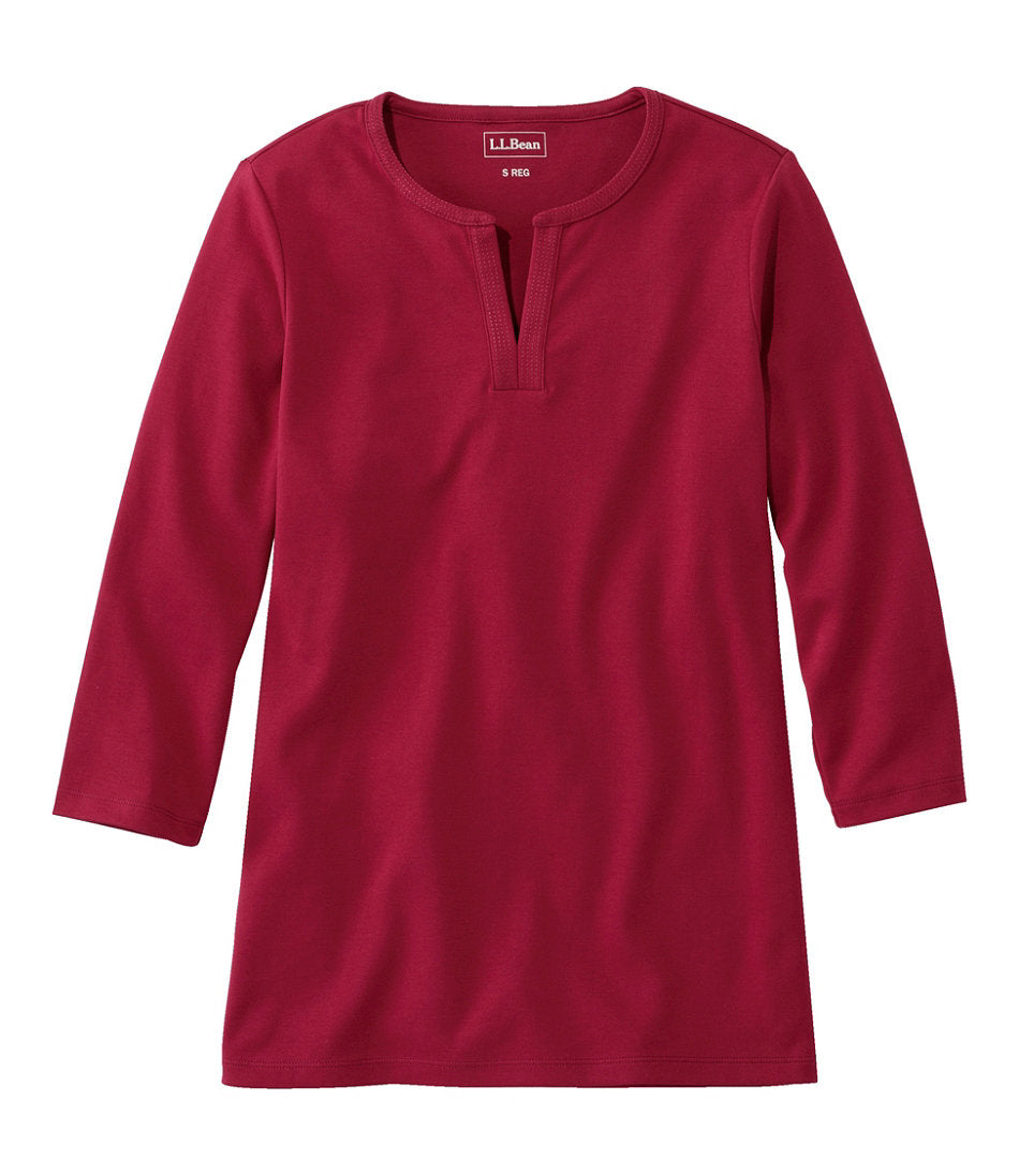 Women's L.L.Bean Tee, Three-Quarter-Sleeve Splitneck Tunic | L.L.Bean discount