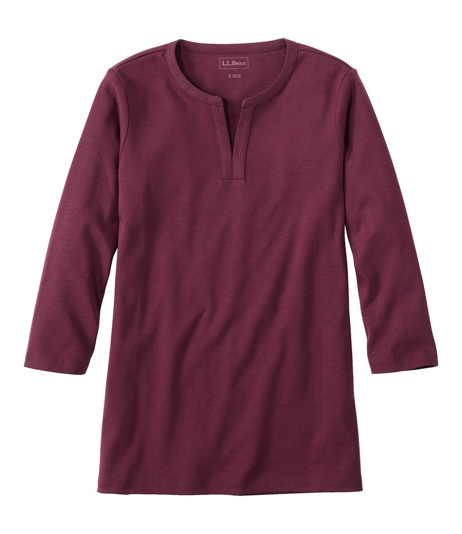Women's L.L.Bean Tee, Three-Quarter-Sleeve Splitneck Tunic | L.L.Bean discount