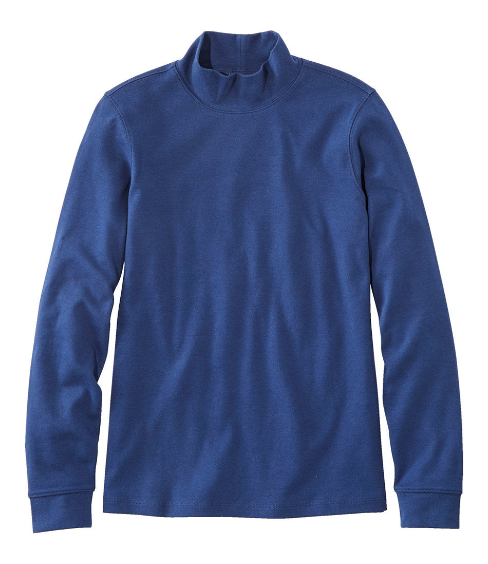 Women's L.L.Bean Interlock Mock-Turtleneck, Long-Sleeve | L.L.Bean outlet