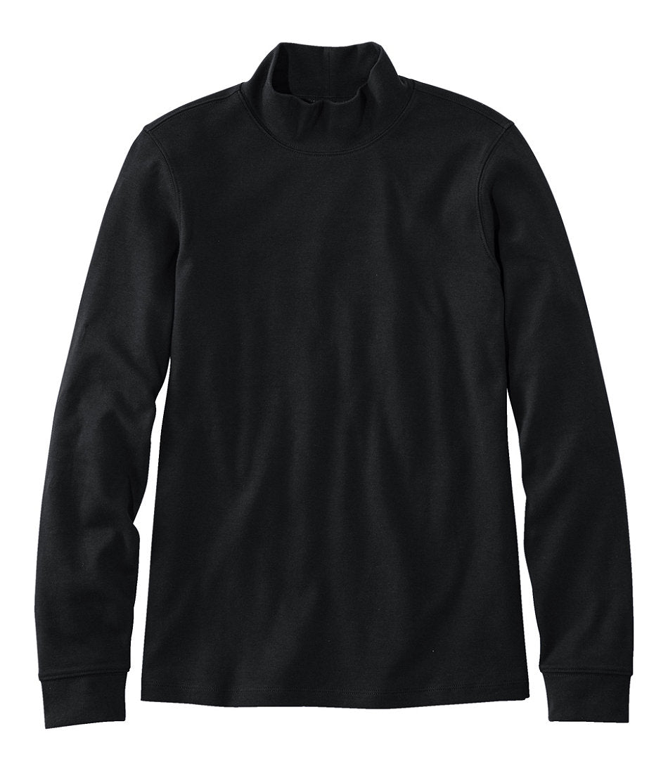 Women's L.L.Bean Interlock Mock-Turtleneck, Long-Sleeve | L.L.Bean outlet