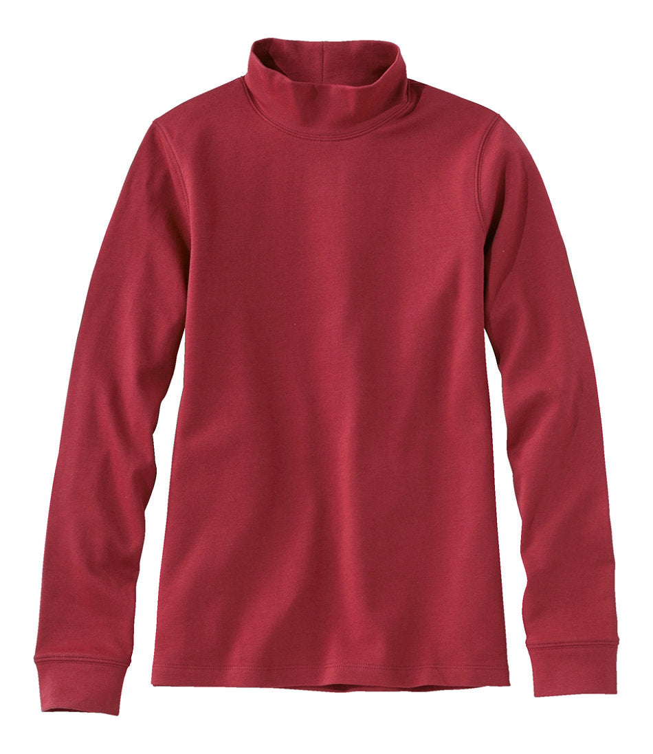 Women's L.L.Bean Interlock Mock-Turtleneck, Long-Sleeve | L.L.Bean outlet