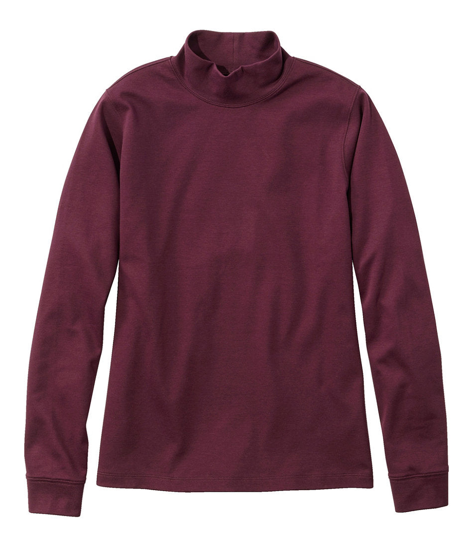 Women's L.L.Bean Interlock Mock-Turtleneck, Long-Sleeve | L.L.Bean outlet