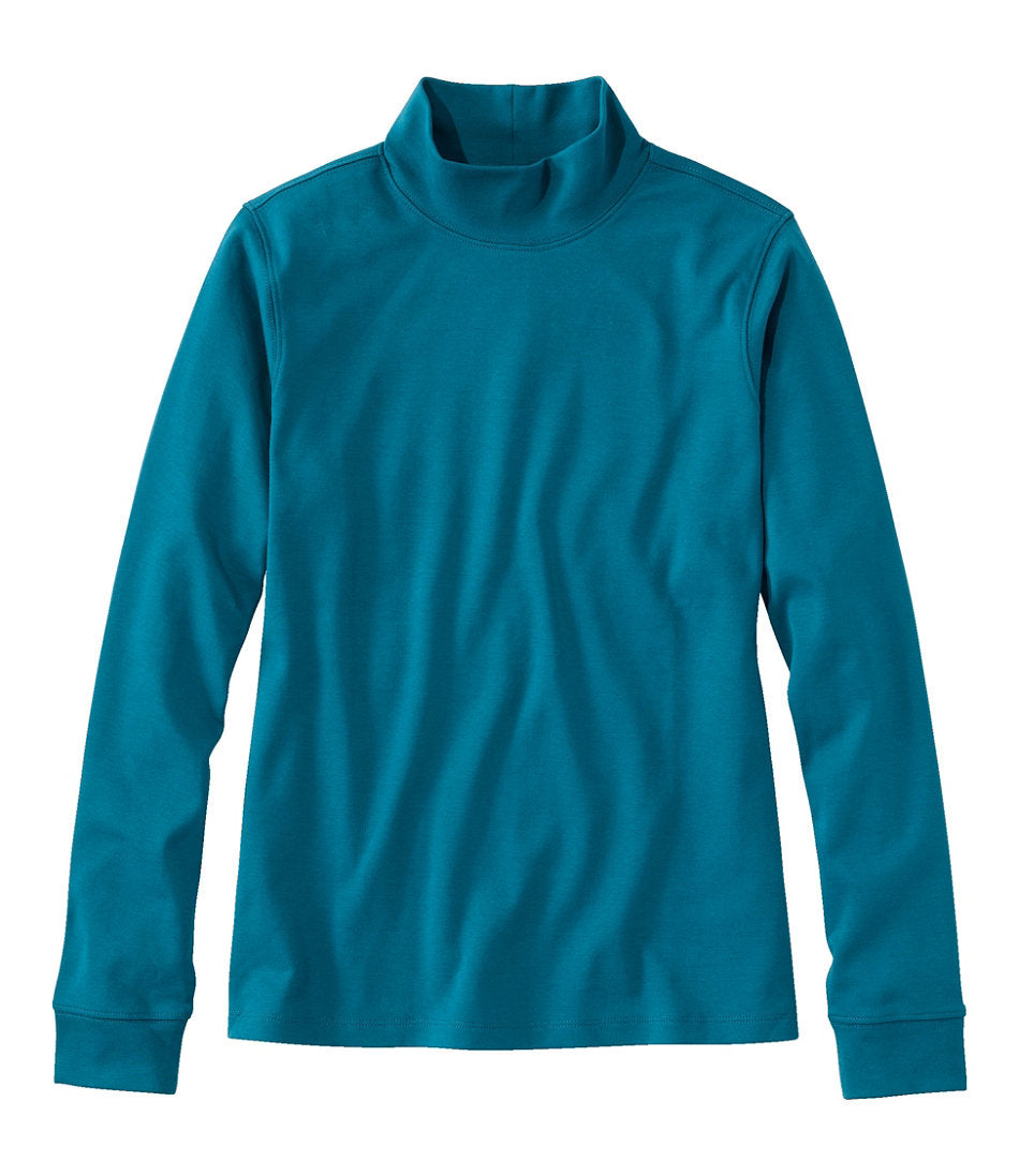 Women's L.L.Bean Interlock Mock-Turtleneck, Long-Sleeve | L.L.Bean outlet