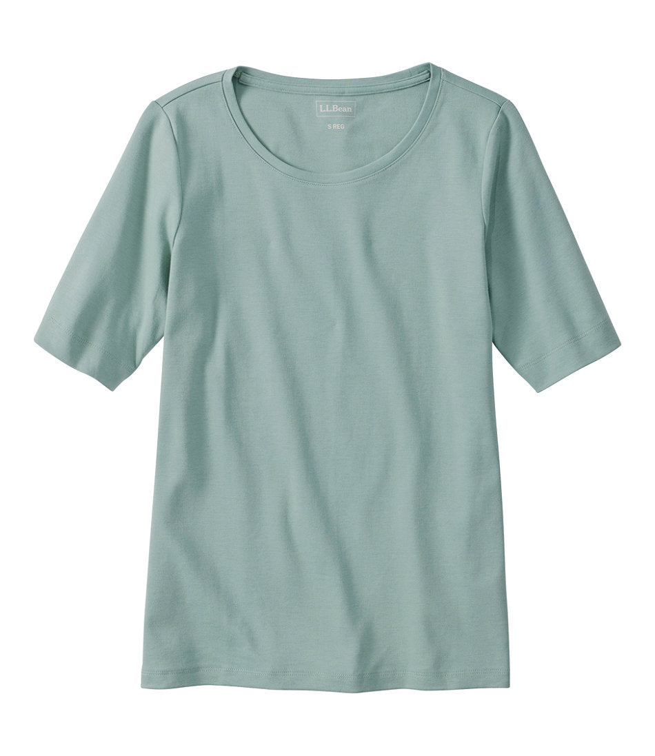 Women's L.L.Bean Jewelneck Tee, Elbow-Sleeve | L.L.Bean online