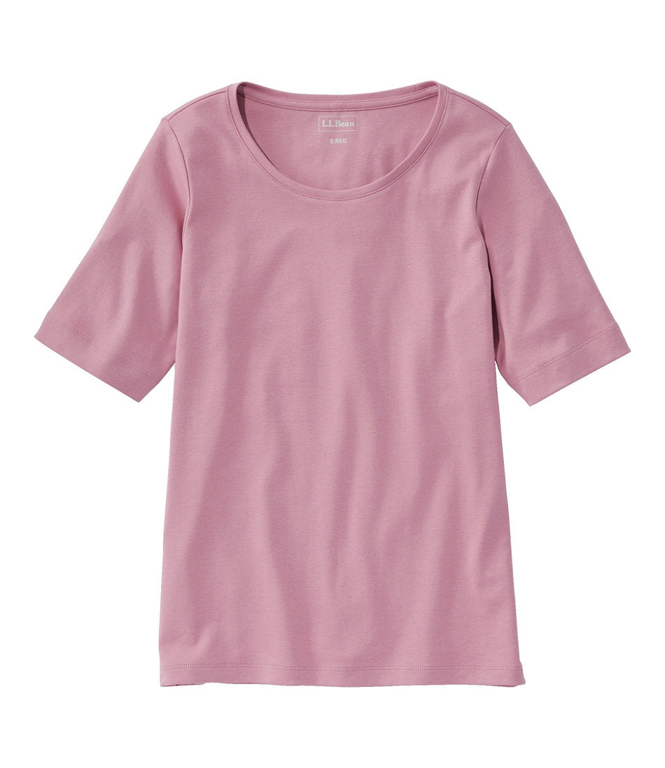 Women's L.L.Bean Jewelneck Tee, Elbow-Sleeve | L.L.Bean online