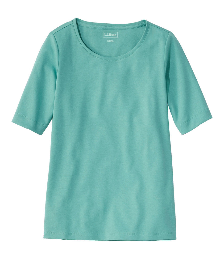 Women's L.L.Bean Jewelneck Tee, Elbow-Sleeve | L.L.Bean online