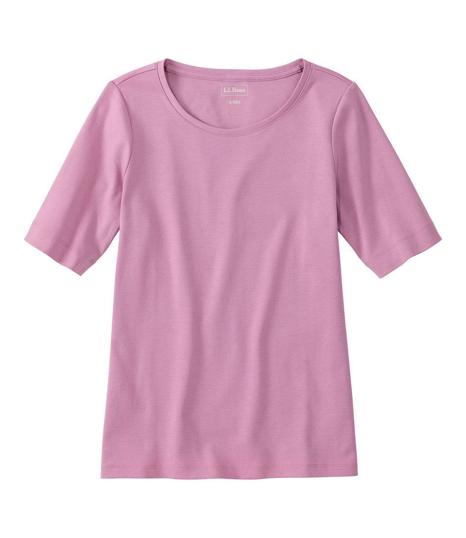 Women's L.L.Bean Jewelneck Tee, Elbow-Sleeve | L.L.Bean online